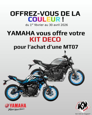 Kit déco Kutvek offert pour l’achat d’une MT-07 dans tout le réseau Yamaha